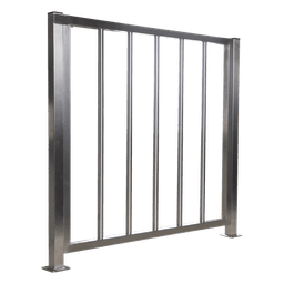 Puerta de Medio Cuerpo / Acero Inoxidable / 100 cm (3.3 ft) Ancho / 90 cm (2.9 ft) Alto / Control de Acceso