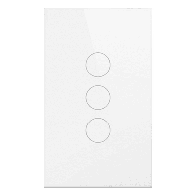 (Wifi) Apagador switch inalámbrico WIFI, control de 3 regresos de carga, 110V