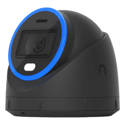 Cámara UniFi Protect Turret AI Negra / 4K(8MP) / Ángulo ultra-ancho 109.9 / Visión Nocturna IR 40 m / AI Avanzado: Reconocimiento de Rostros y Matrículas / LED p/color en la noche / Micrófono 2 vías / ranura Micro