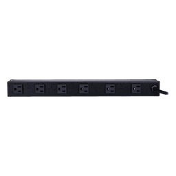PDU Básico Para Distribución de Energía con Supresor de Picos, Con 12 Tomas NEMA 5-15R Traseras, 1UR, 15 Amp, 120 Vca, 1800 Joules de Protección