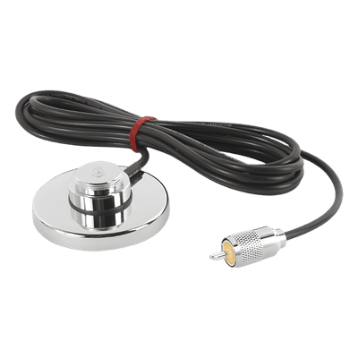 Montaje Magnético / 50Ω / Cable RG58U 3.5 m (11.5 ft) / Conector PL259 / Diámetro 90 mm