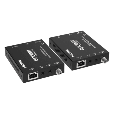 Extensor HDMI / 4K@60Hz 4:4:4 / HDR y Dolby Vision / Transmisión 70 m (229.7 ft) por CAT6/6a / PoC Bidireccional / ARC y Audio Óptico / EDID e IR