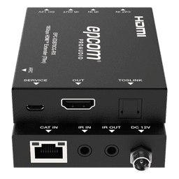 Extensor HDMI / 4K@60Hz 4:4:4 / HDR y Dolby Vision / Transmisión 70 m (229.7 ft) por CAT6/6a / PoC Bidireccional / ARC y Audio Óptico / EDID e IR