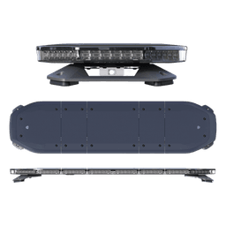 Barra de luces de 48", 216 LED, Dual Color, Programable, Rojo/Azul/Ámbar/Claro, Ideal para Equipar Unidades de Seguridad Publica con Domos Negros