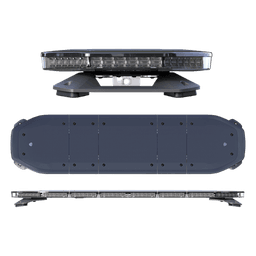 Barra de luces de 48", 216 LED, Dual Color, Programable, Rojo/Azul/Ámbar/Claro, Ideal para Equipar Unidades de Seguridad Publica con Domos Negros