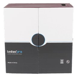 Bobina de Cable UTP / Cat5e / 305 m (1000 ft) / Doble Forro / Exterior / CMX / 24 AWG / Cobre Sólido / Negro