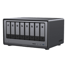 NAS UGREEN NASync DXP8800 Plus / Intel Core i5-1235U 10 Núcleos / 8 Bahías SATA + 2 M.2 NVMe / 2 Puertos 10GbE / Thunderbolt 4 / HDMI 8K / DDR5 Expandible 64GB / PCIe 4.0 x4
