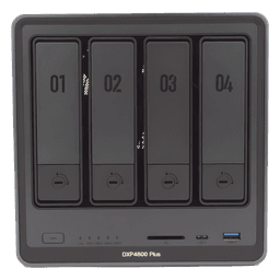 NAS UGREEN NASync DXP4800 Plus / Procesador Intel Pentium Gold 8505 5 Núcleos / 4 Bahías SATA + 2 M.2 NVMe PCIe 4.0 / 8GB DDR5 Expandible a 64GB / 10GbE + 2.5GbE / USB 3.2 Gen 2 Tipo C / HDMI 4K / Sistema Almacenamiento Conectado Red