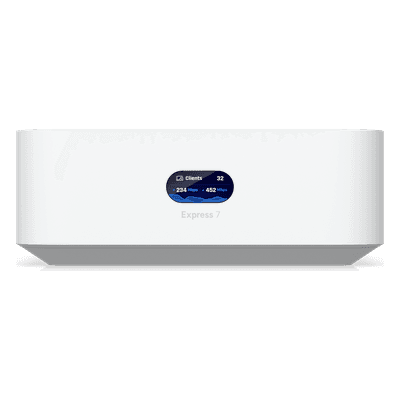 Cloud Gateway Compacto / Wi-Fi 7 / 6 Transmisiones Espaciales / 6 GHz / 10GbE WAN / 2.5GbE LAN / Cobertura 160 m² (1,750 ft²)