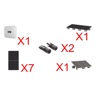 Kit Solar Interconexion  / 4 kW  220Vca / Inversor HUAWEI/ Montaje Incluido  