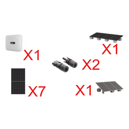 Kit Solar Interconexion  / 4 kW  220Vca / Inversor HUAWEI/ Montaje Incluido  