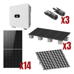 Kit Solar Interconexion  / 8kW  220Vca / Inversor HUAWEI/ Montaje Incluido  