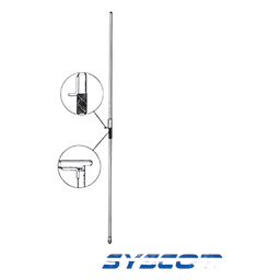 Mástil para Resonadores Hustler Serie RM, Longitud 54" (137 cm) Plegable a 27" Sobre la Base