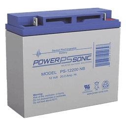 Batería 12V, 20AH, Para Respaldo, Tecnologías AGM/VRLA, 5 Años Vida Útil, Terminales NB2, Reconocida UL  