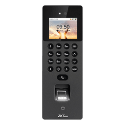 Terminal Biométrica Facial / Cámara Binocular 1MP / 1,500 Rostros 3,000 Huellas / Video Intercom SIP / ONVIF / WiFi / Anti-Fraude