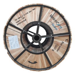 Carrete de 4 km de Fibra Óptica Aérea Figura 8 G.652D, Monomodo de 12 Hilos, Exterior, Span 100, Loose Tube