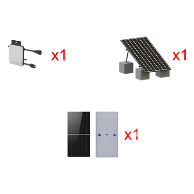 Kit Solar Interconexion  / 500 W  220Vca / Microinversores HOYMILES / Montaje Incluido  