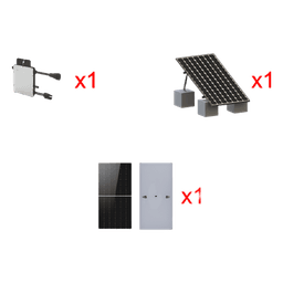 Kit Solar Interconexion  / 500 W  220Vca / Microinversores HOYMILES / Montaje Incluido  