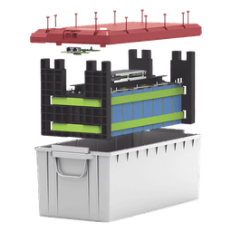 Batería LiFePO4 / 2.56 kWh / 25.6V / 100 Ah / BMS Integrado / IP65 / Comunicación RS485 y CAN