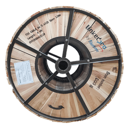Carrete de 4 Km Fibra Óptica Aérea Figura 8 Armada Antirroedor G.652D, Monomodo de 6 Hilos, Exterior, Span 120