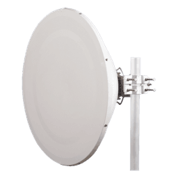 Antena direccional Alto Rendimiento / Parábola profunda para mayor aislamiento al ruido /4 ft / Guía de onda  para radio B5x y C5x / Ganancia de 35 dBi / Soporte de acero inoxidable / Polaridad en 90 ° y 45 ° / Incluye montaje.