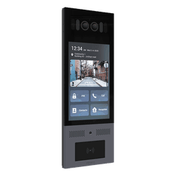 Frente de Calle Antivandálico IK10 / Incluye montaje / Administración 100% en la Nube / Notificación a APP / Llamada Telefónica / ANDROID / SIP / ONVIF /Reconocimiento Facial / QR y PIN para Visitas / IP66 / Bluetooth / NFC