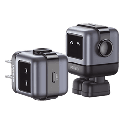 Cargador Mini GaNRobot 30W serie UNO | 1 USB-C de Carga Rápida | Tecnología GaN II | Multiprotocolo PD/QC/SCP/FCA | Carga Inteligente | Pantalla LED | Zapato Magnético Extraíble | Thermal Guard | Color Negro.