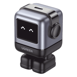 Cargador Mini GaNRobot 30W serie UNO | 1 USB-C de Carga Rápida | Tecnología GaN II | Multiprotocolo PD/QC/SCP/FCA | Carga Inteligente | Pantalla LED | Zapato Magnético Extraíble | Thermal Guard | Color Negro.