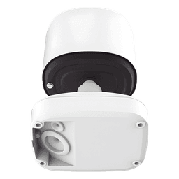 Cámara Bullet de Red Mini Panorámica 180° AI / 4K / Super WDR 120dB / Micrófono Integrado / IP67-IK10 / Soporte PoE / Almacenamiento 1TB / Analítica IA VCA 8 Modos