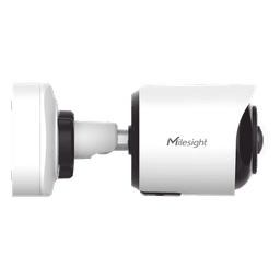 Cámara Bullet de Red Mini Panorámica 180° AI / 4K / Super WDR 120dB / Micrófono Integrado / IP67-IK10 / Soporte PoE / Almacenamiento 1TB / Analítica IA VCA 8 Modos