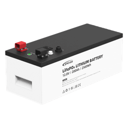 Batería de Litio LiFePO4 / 12.8 Vcc / 200 Ah / 2.56 kWh / LCD Local / Serie 4 Unidades