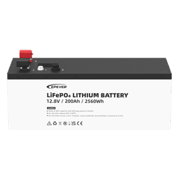 Batería de Litio LiFePO4 / 12.8 Vcc / 200 Ah / 2.56 kWh / LCD Local / Serie 4 Unidades