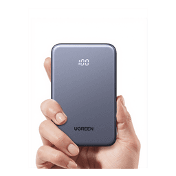 Power bank Ultradelgado  10000mAh / 20W Máximo / Puerto USB-C PD3.0 PPS / Puerto USB-A 22.5W / Batería Polímero de Litio / Pantalla Digital / Carga Rápida 3 Horas / Protocolos Múltiples / Protección