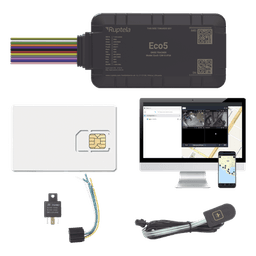 KIT Dispositivo de Rastreo Vehicular / Conectividad LTE Cat1 y LTE-M / BLE 5.0 / GNSS U-blox / Carcasa IP54 / Batería Interna de Respaldo / Detecta Interferencias / Incluye SIM500MB2Y, EPCOMGPSCODE, Relay y boton SOS