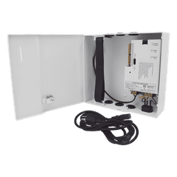 Fuente de Alimentación Regulada / 11-15 Vcc / 5 A / Respaldo con Batería Externa / Temporizador 0-45 s / Entrada Universal 96-264 Vca