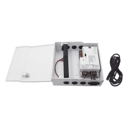 Fuente de Alimentación Regulada / 11-15 Vcc / 5 A / Respaldo con Batería Externa / Temporizador 0-45 s / Entrada Universal 96-264 Vca