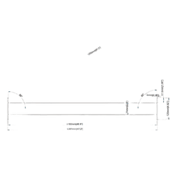 Accesorio _ Perfil Rectangular para Interconexión de Patas de Videowall LED | Longitud 1200 mm | Ancho 56 mm | Incluye Tornillos M8 x 10 mm y Llave Allen de 5 mm