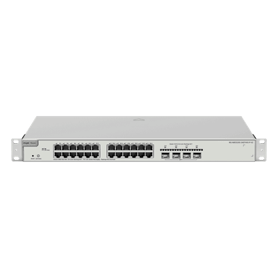 Switch Administrable Capa 3 / 24 Puertos Gigabit PoE+ / 4 SFP+ 10Gb / 370W PoE / 128 Gb/s