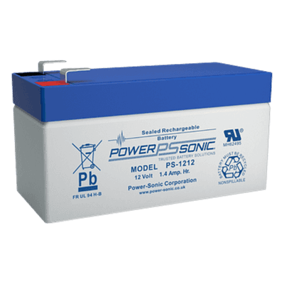 Batería de Respaldo AGM/VRLA / 12V / 1.4Ah / Terminales F1 / 5 Años Vida Útil / UL Reconocida