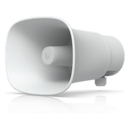 UniFi Protect AI Horn Speaker, Altavoz IP 120 dB, PoE+, Alerta AI Avanzada, Montaje Pared, Esquina y Poste, IP66
