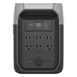 Estación de Energía Portátil Delta 3 1536Wh Litio LFP / 6 AC 1800 W (Max. 3600W) / 2 USB-C 100W / Capacidad para Aumentar Respaldo / Cargador de Coche 10A a 12.6V / Conectividad WiFi y Bluetooth (App) / Carga Solar 500W Max.