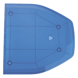 Domo Lateral de Reemplazo / Perfil Bajo / Resistente UV / Color Azul / Compatible con Barra SP216
