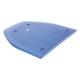 Domo Lateral de Reemplazo / Perfil Bajo / Resistente UV / Color Azul / Compatible con Barra SP216
