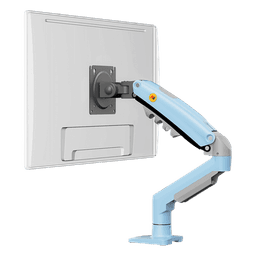 Brazo Ajustable para Monitor Ergonómico / Compatible con Monitores de 17" - 30" / Capacidad de Peso hasta 9 kg / Rotación 360° / Inclinación +85° a  -30° / Giro 180° / Ajuste de Resorte de Gas / Color Azul