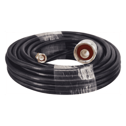 Cable Coaxial / Baja Pérdida / 15 m (49.2 ft) / Diámetro 5 mm / Impedancia 50 Ω / Apantallamiento >90 dB / 5-3000 MHz / Conectores N y SMA Macho