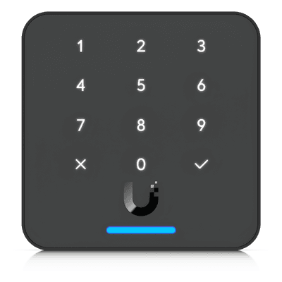 Lector de Acceso IP / Teclado Capacitivo 12 Botones / NFC 13.56 MHz / BLE 4.1 / PoE / IP55