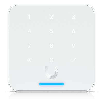 Lector de Acceso IP / Teclado Capacitivo 12 Botones / NFC 13.56 MHz / BLE 4.1 / PoE / IP55 / -30 a 60°C