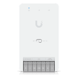 Centro de Control de Acceso Compacto Ubiquiti UniFi / Terminal de Bloqueo 12V / Entradas Adicionales Sensor y Botón / Alimentación PoE++ / Conexión para Dos Lectores o Cámaras / Uso Interior
