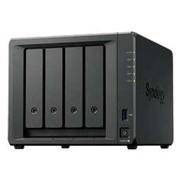 NAS DiskStation DS925+ | 4 Bahías | Expandible a 9 Bahías | 2 Puertos 2.5GbE | 2 Ranuras M.2 NVMe | AMD Ryzen V1500B | 4 GB DDR4 ECC | Hasta 565 MB/s Escritura Secuencial | Compatible con RAID | Synology DSM.