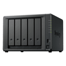 NAS 5 Bahías / Expansión 15 Bahías / 2 Puertos 2.5GbE / Soporte 10GbE / Caché SSD M.2 / Hasta 300 TB / Virtualización y Vigilancia
